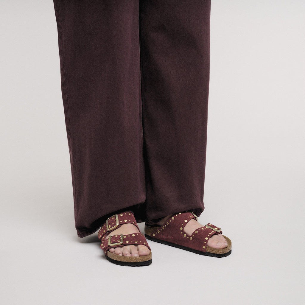 Arizona Rivet Suede Leather