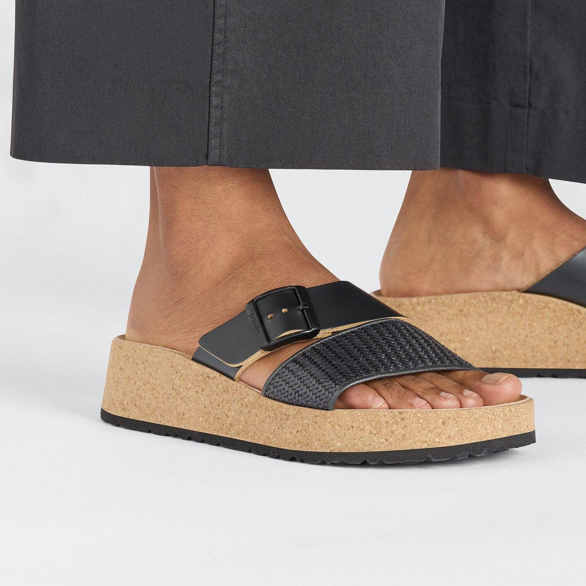 Almina Raffia Natural Leather/Synthetics