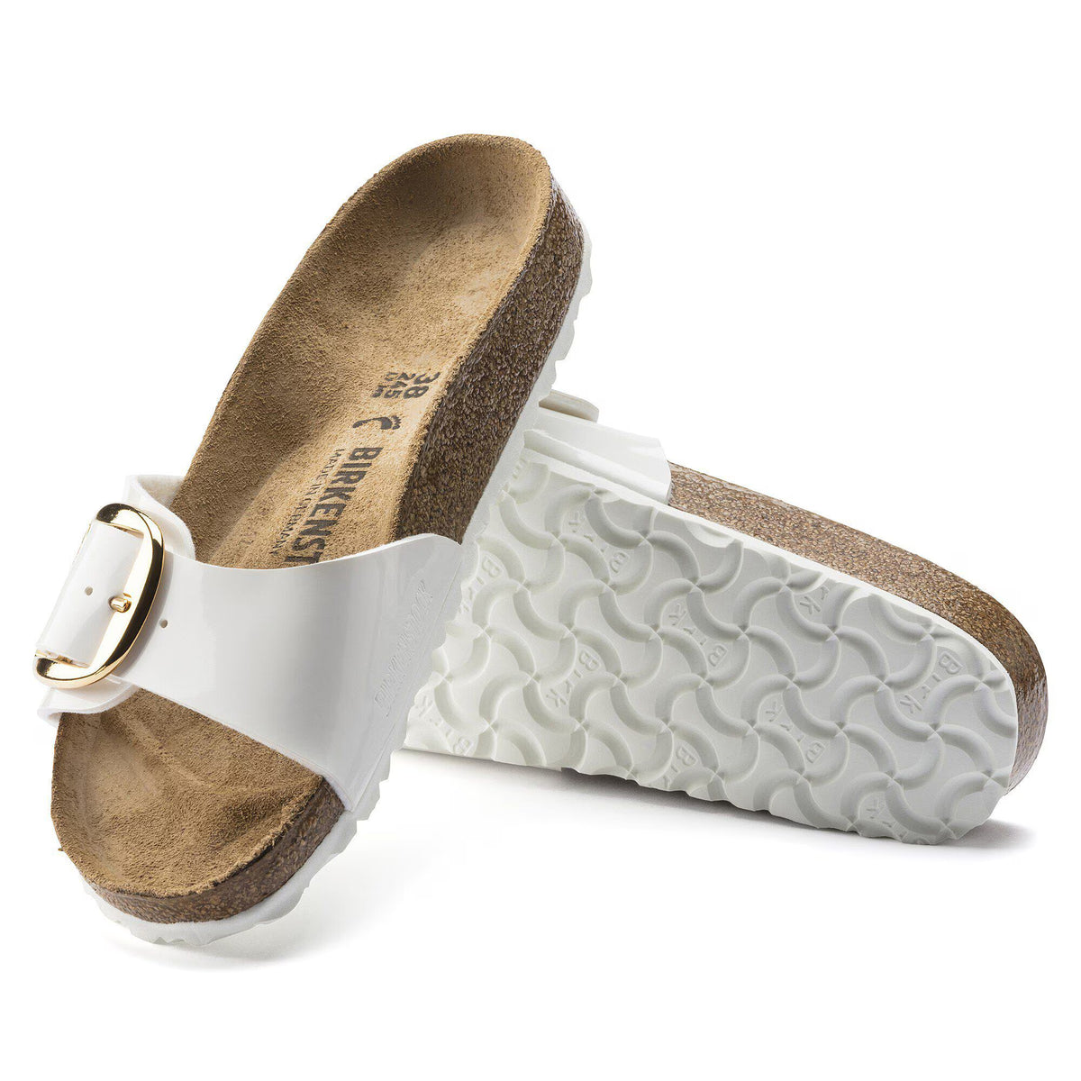 Madrid Big Buckle Birko-Flor Patent