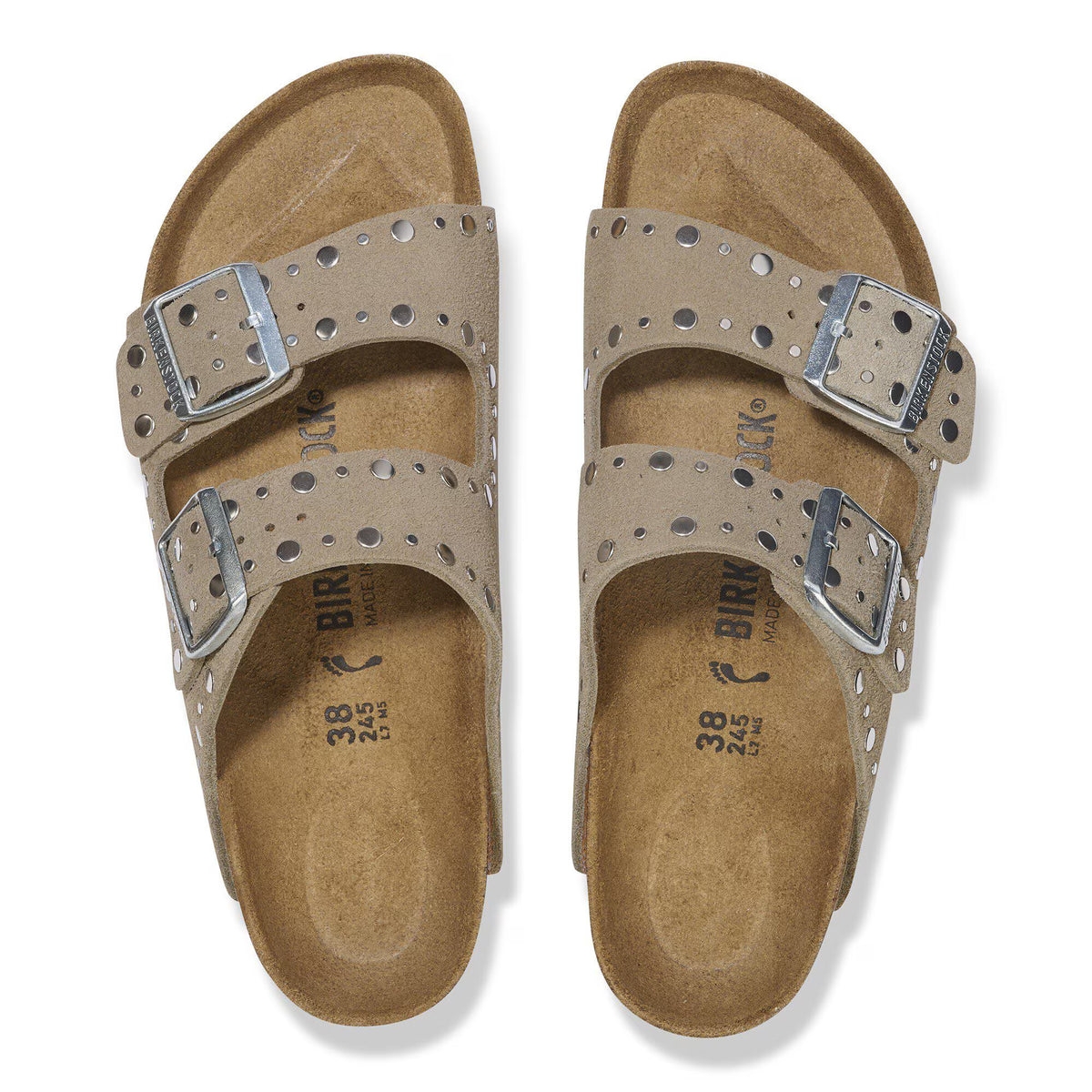 Arizona Rivet Suede Leather