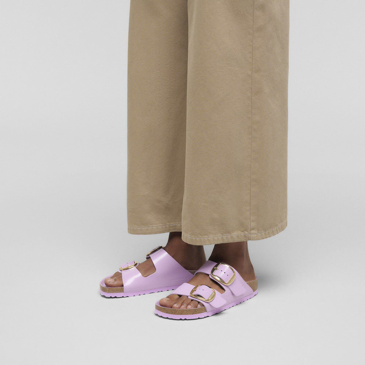 Arizona Big Buckle Natural Leather Patent