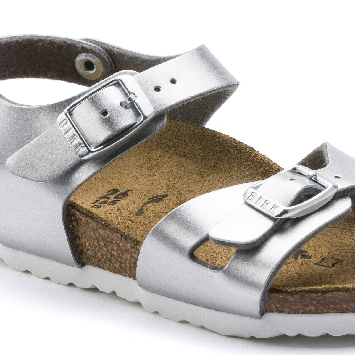 Rio Kids Birko-Flor Electric Metallic Silver