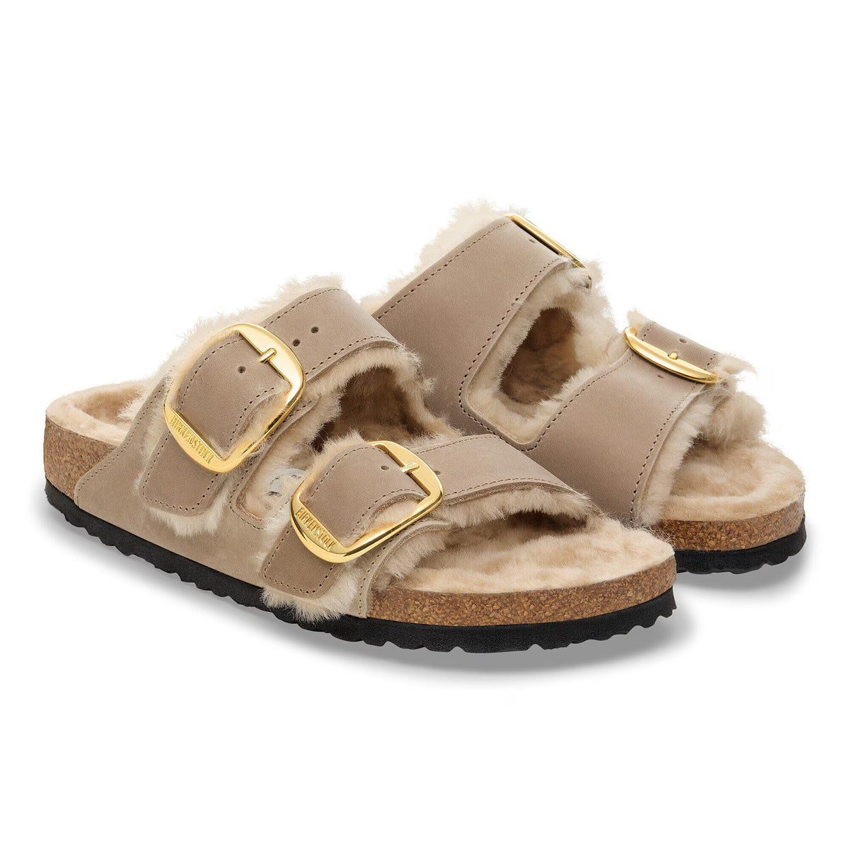 Arizona Big Buckle Shearling Natural Leather Oiled