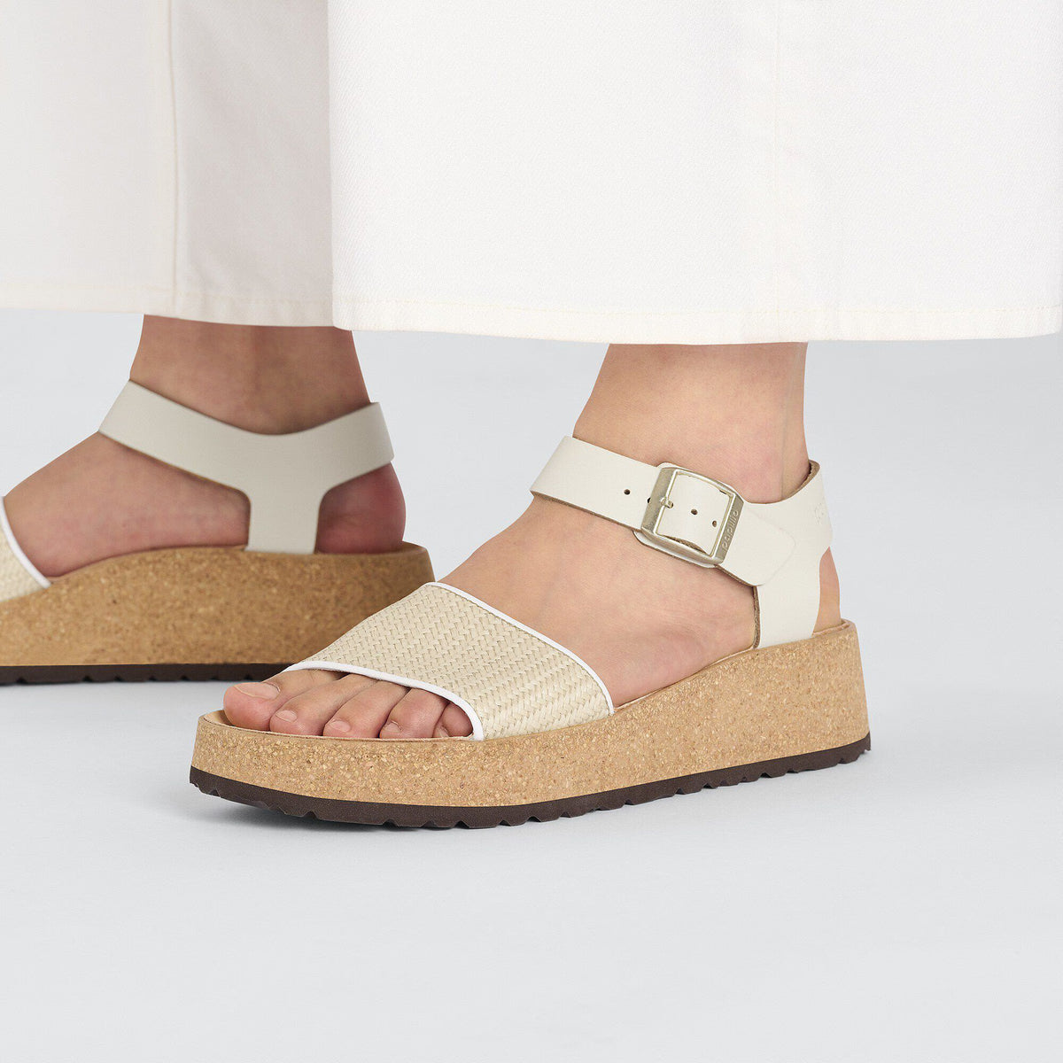 Glenda Raffia Natural Leather/Synthetics