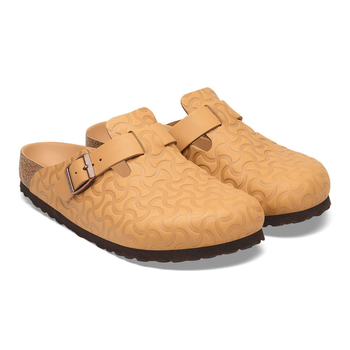 Boston BS Natural Leather Embossed