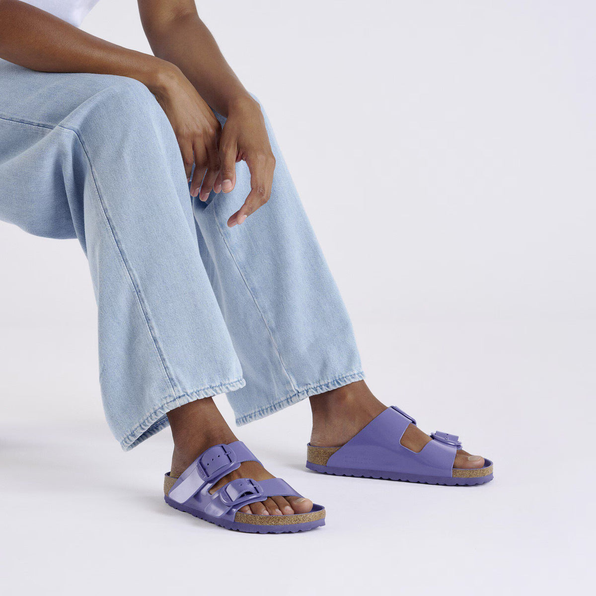 Arizona Big Buckle Natural Leather Patent