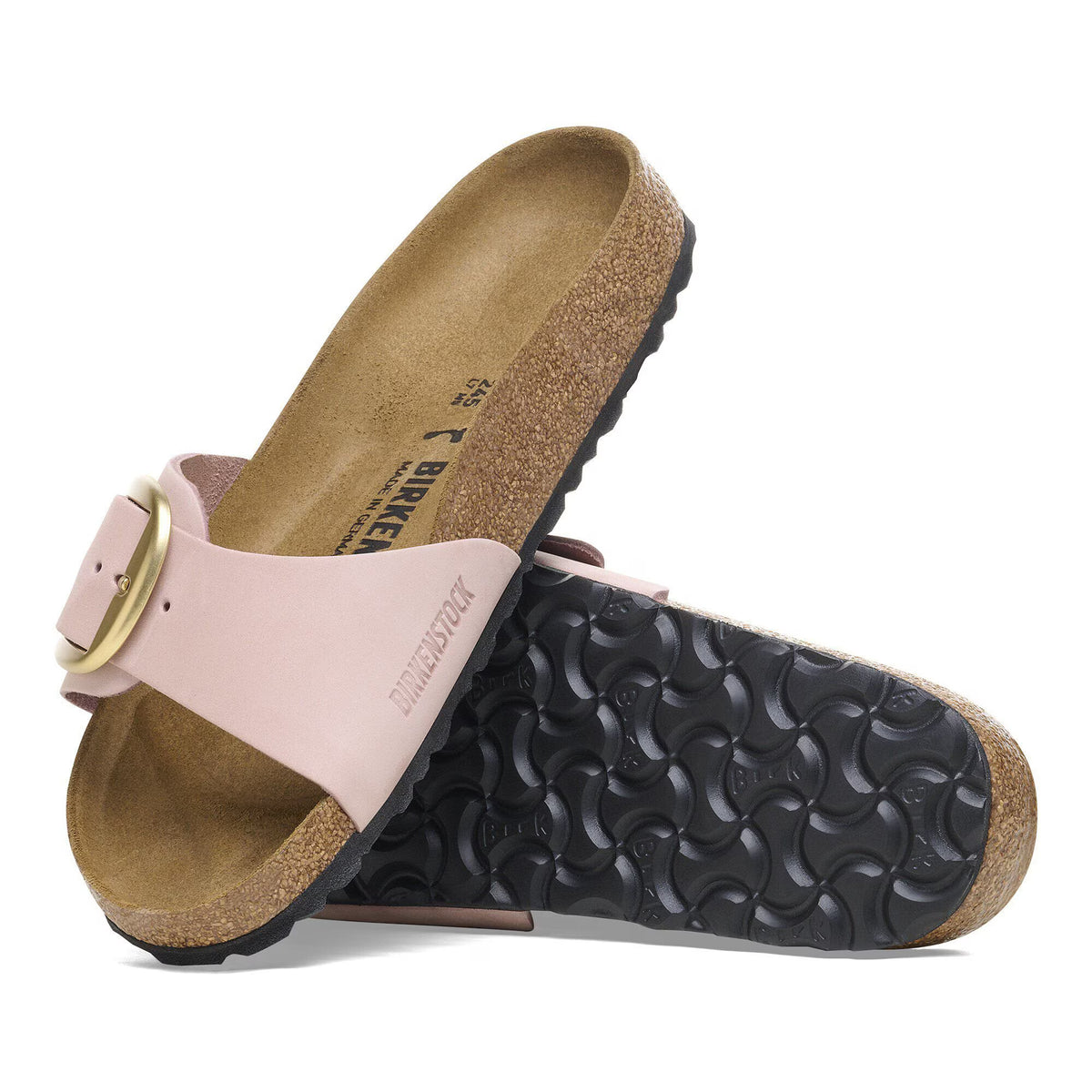 Madrid Big Buckle Nubuk Leather