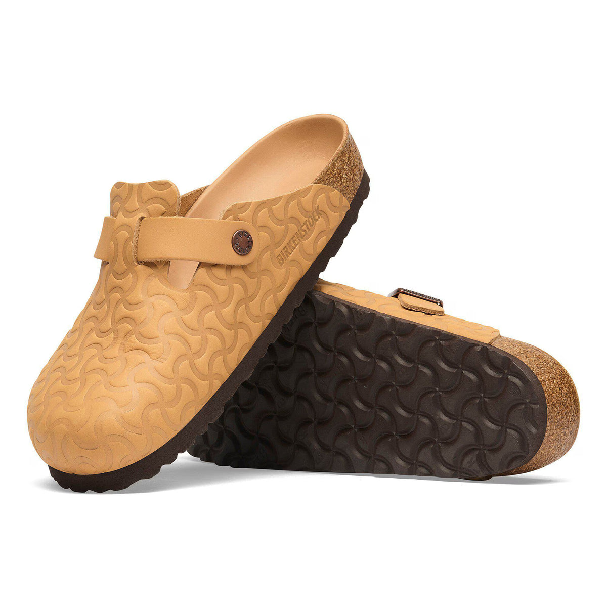 Boston BS Natural Leather Embossed