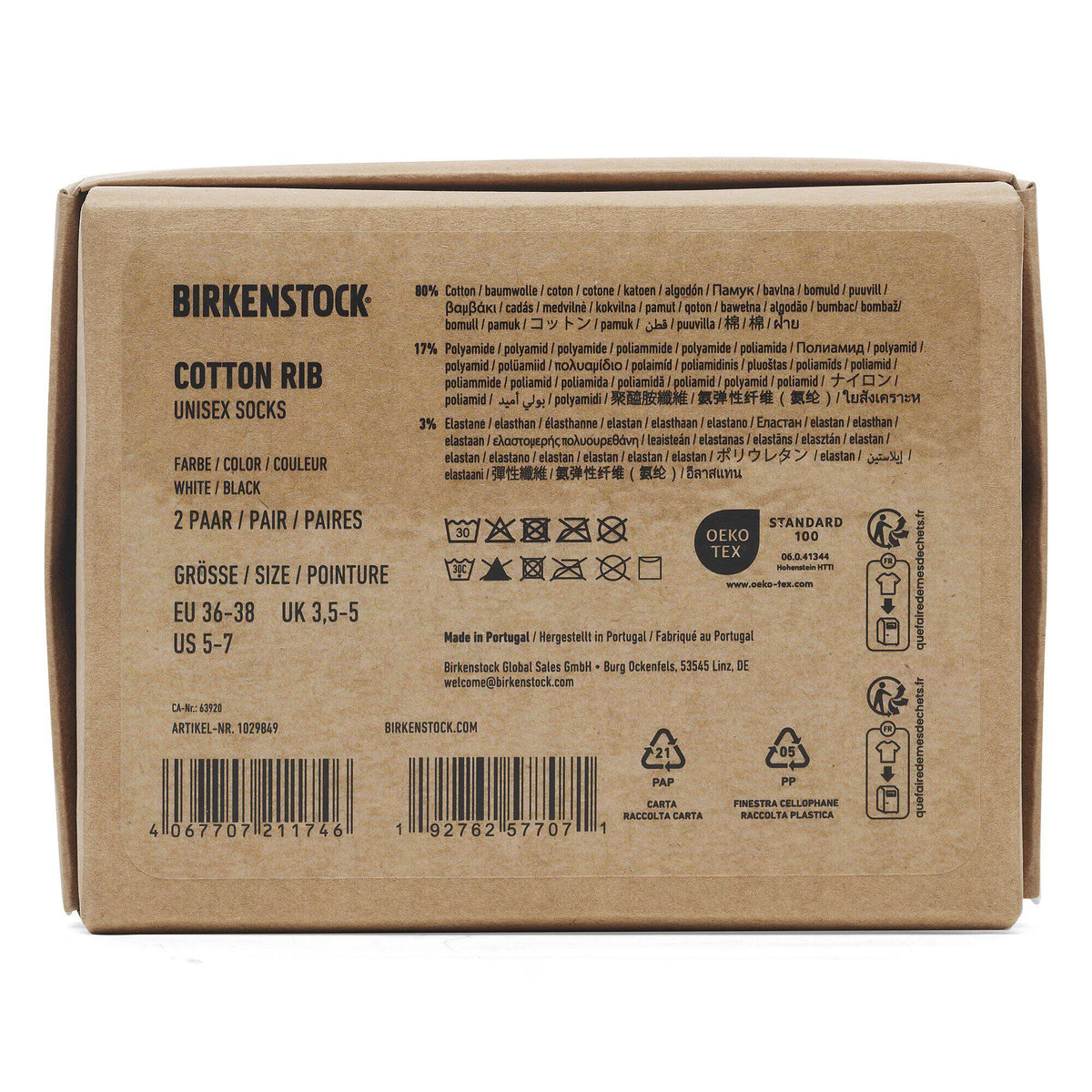 Set Cotton Ribbed Socks Cotton/Polyamid/Elastane