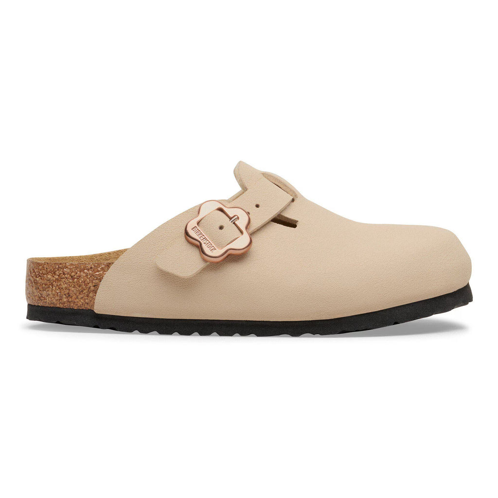 Boston Flower Buckle Kids Birko-Flor Nubuk