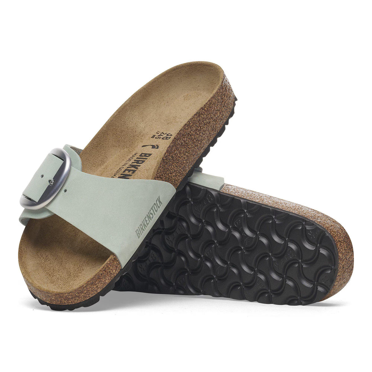 Madrid Big Buckle Nubuk Leather