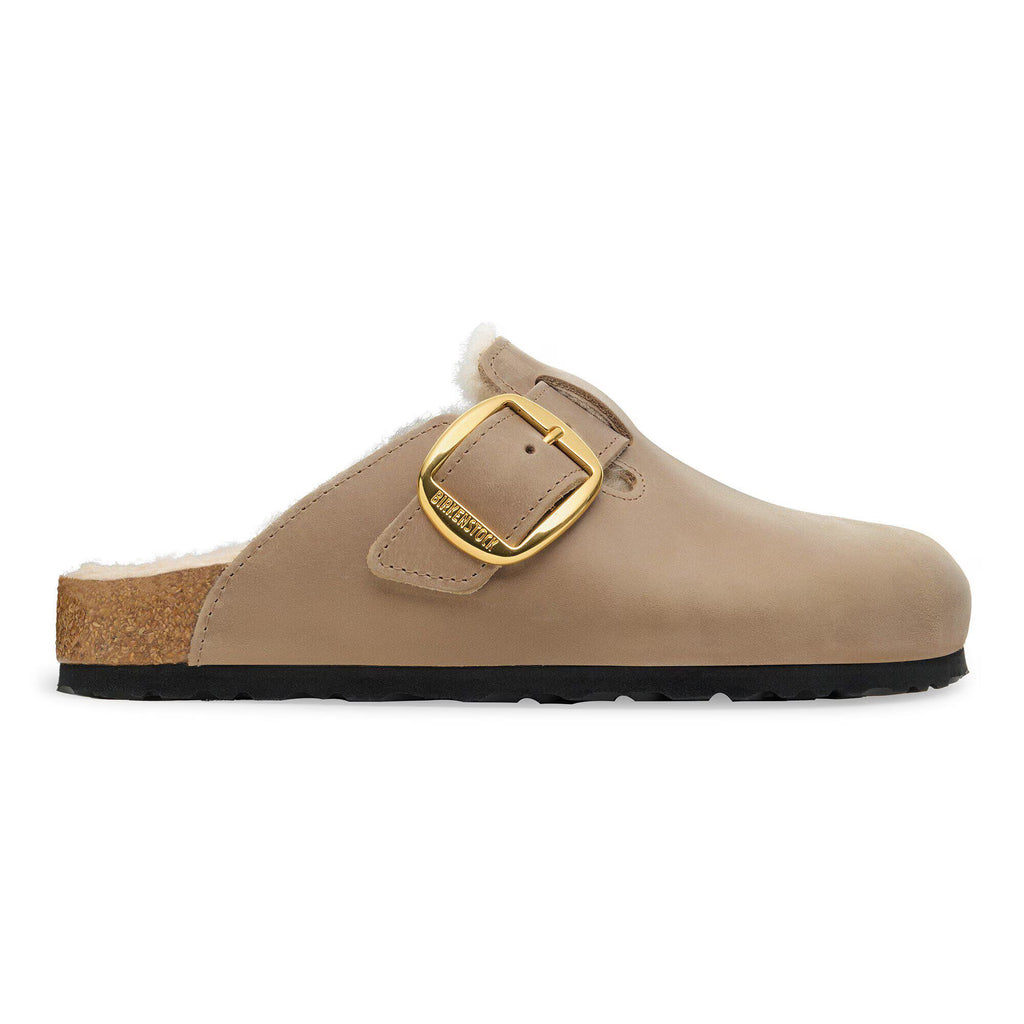 Boston Big Buckle Shearling Natural Leather Oiled